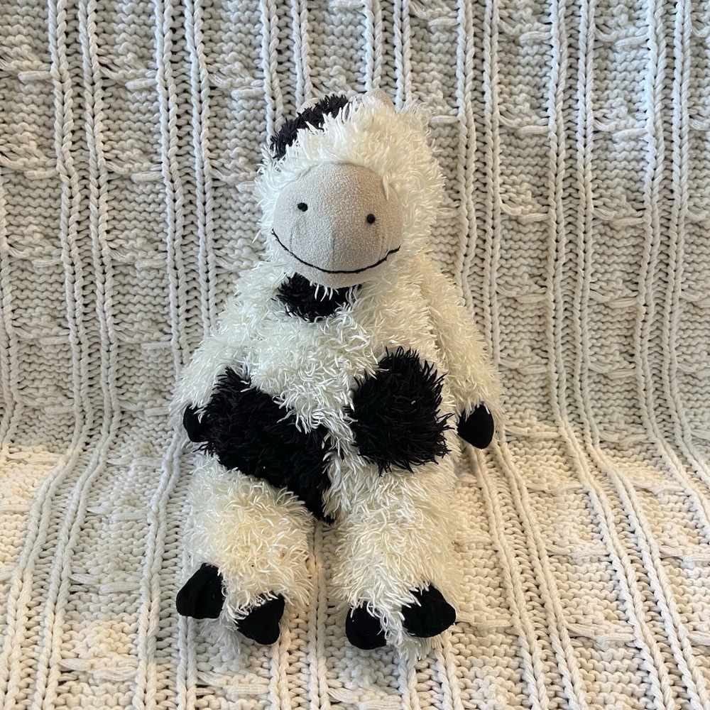 Jellycat Bunglie Cow Calf Cattle Plush Stuffed Animal Black Toes Retired 14"